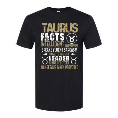 TAURUS Facts Zodiac Sign Birthday Gift April May Softstyle® CVC T-Shirt