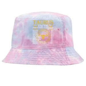 Taurus Facts Zodiac Sign Tie-Dyed Bucket Hat