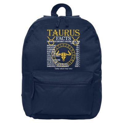 Taurus Facts Zodiac Sign 16 in Basic Backpack