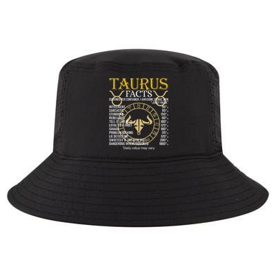 Taurus Facts Zodiac Sign Cool Comfort Performance Bucket Hat