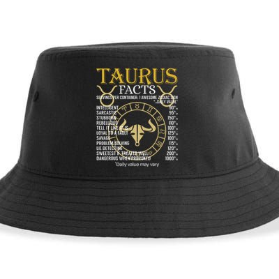 Taurus Facts Zodiac Sign Sustainable Bucket Hat