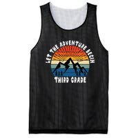 Third Grade 1st Day Of School Let The Adventure Begin Mesh Reversible Basketball Jersey Tank