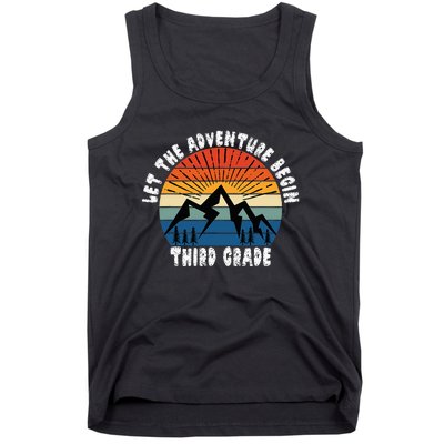 Third Grade 1st Day Of School Let The Adventure Begin Tank Top