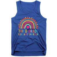 Third Grade 100 Days Smarter Rainbow 100th Day Of School Great Gift Tank Top