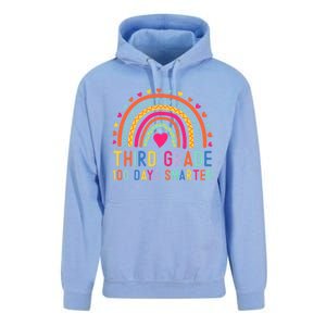 Third Grade 100 Days Smarter Rainbow 100th Day Of School Great Gift Unisex Surf Hoodie