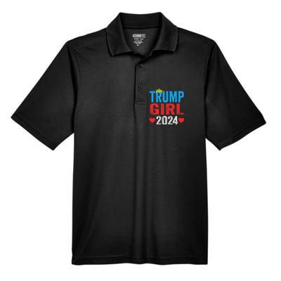 Trump Girl 2024 S Cute Trump Flag Men's Origin Performance Pique Polo