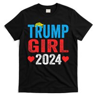 Trump Girl 2024 S Cute Trump Flag T-Shirt