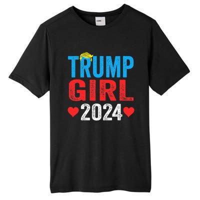 Trump Girl 2024 S Cute Trump Flag Tall Fusion ChromaSoft Performance T-Shirt