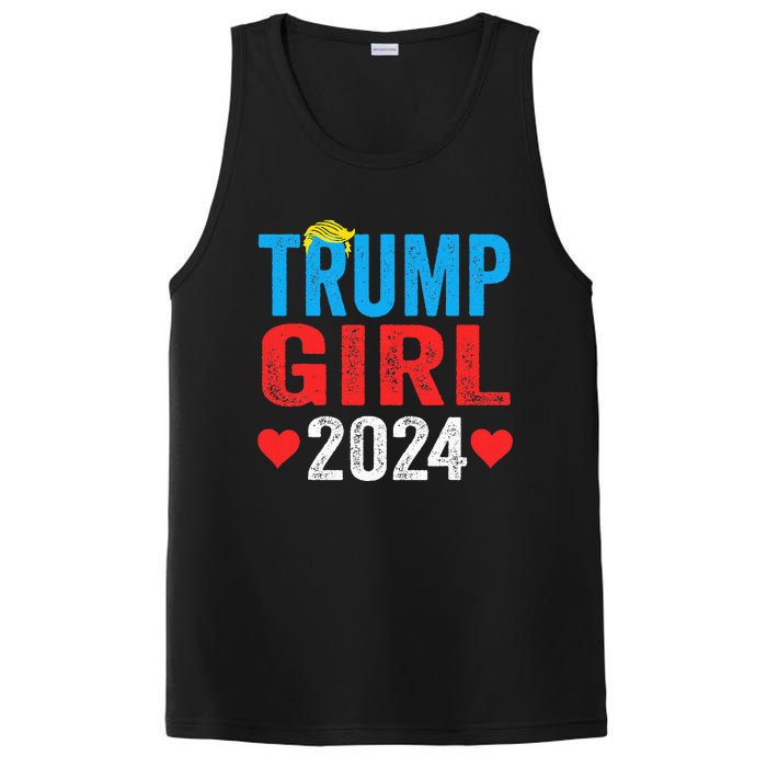 Trump Girl 2024 S Cute Trump Flag PosiCharge Competitor Tank