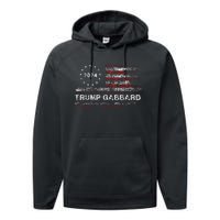 Trump Gabbard 2024 Us Flag Trump 24 Conservative Election Performance Fleece Hoodie