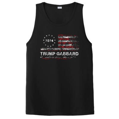 Trump Gabbard 2024 Us Flag Trump 24 Conservative Election PosiCharge Competitor Tank