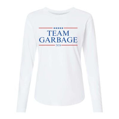 Team Garbage 2024 Gift Funny Womens Cotton Relaxed Long Sleeve T-Shirt