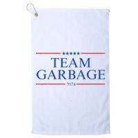 Team Garbage 2024 Gift Funny Platinum Collection Golf Towel