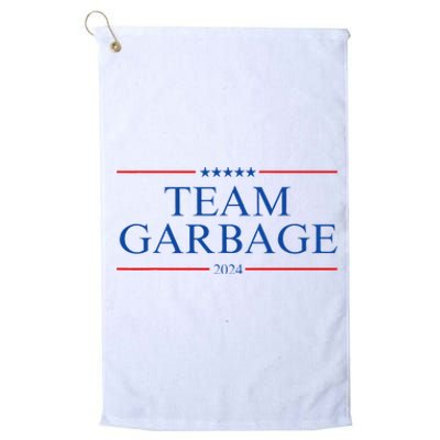 Team Garbage 2024 Gift Funny Platinum Collection Golf Towel