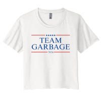 Team Garbage 2024 Gift Funny Women's Crop Top Tee