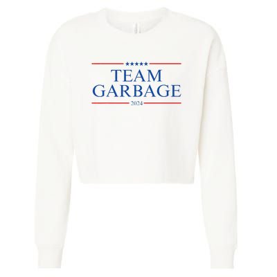 Team Garbage 2024 Gift Funny Cropped Pullover Crew