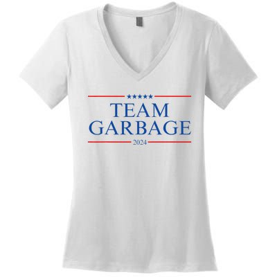 Team Garbage 2024 Gift Funny Women's V-Neck T-Shirt