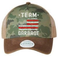 Team Garbage 2024 American Flag Legacy Tie Dye Trucker Hat