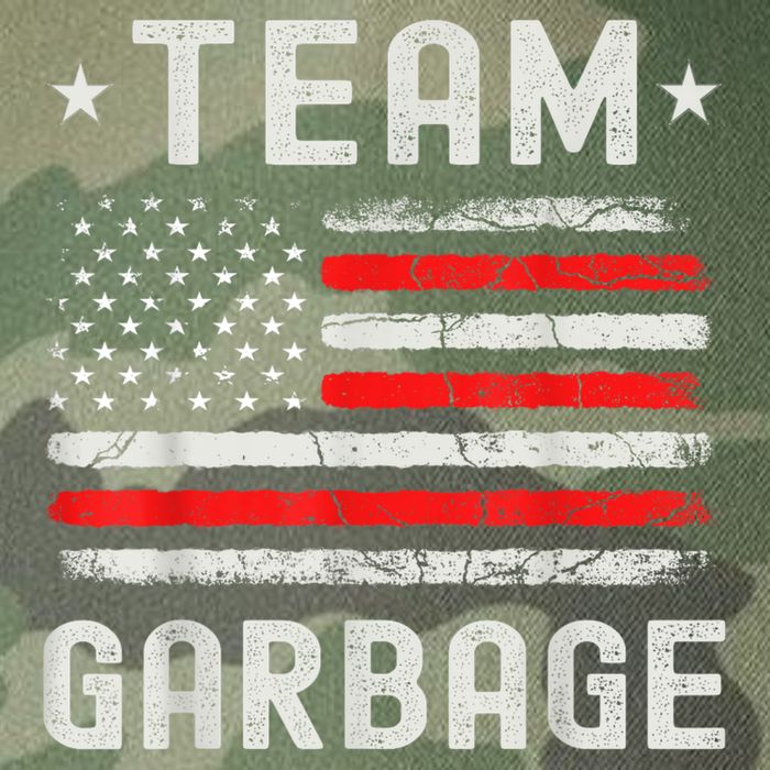 Team Garbage 2024 American Flag Legacy Tie Dye Trucker Hat