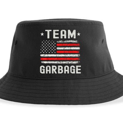 Team Garbage 2024 American Flag Sustainable Bucket Hat