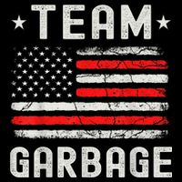 Team Garbage 2024 American Flag Drawstring Bag