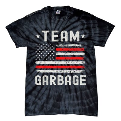 Team Garbage 2024 American Flag Tie-Dye T-Shirt