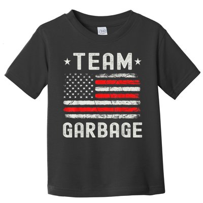 Team Garbage 2024 American Flag Toddler T-Shirt