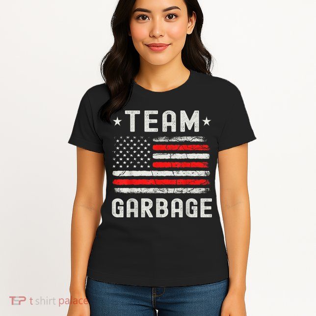 Team Garbage 2024 American Flag Womens T-Shirt