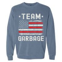 Team Garbage 2024 American Flag Garment-Dyed Sweatshirt