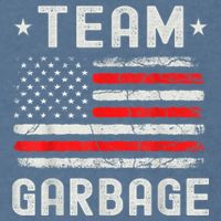 Team Garbage 2024 American Flag Garment-Dyed Sweatshirt