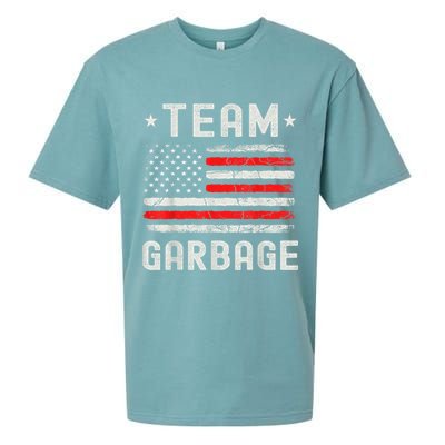 Team Garbage 2024 American Flag Sueded Cloud Jersey T-Shirt