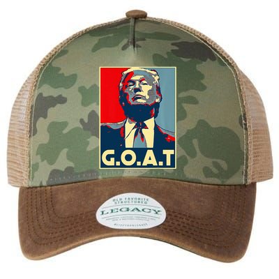 Trump G.O.A.T 2024 Election 2024 Trumps Coming Back Legacy Tie Dye Trucker Hat