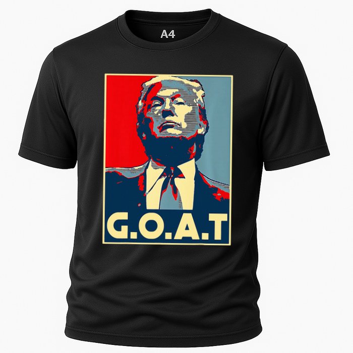Trump G.O.A.T 2024 Election 2024 Trumps Coming Back Cooling Performance Crew T-Shirt