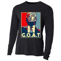 Trump G.O.A.T 2024 Election 2024 Trumps Coming Back Cooling Performance Long Sleeve Crew
