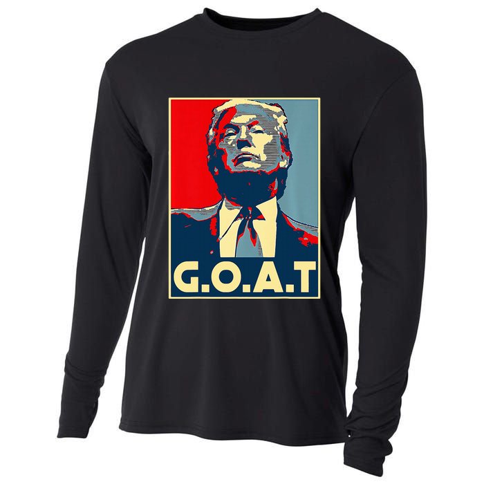 Trump G.O.A.T 2024 Election 2024 Trumps Coming Back Cooling Performance Long Sleeve Crew