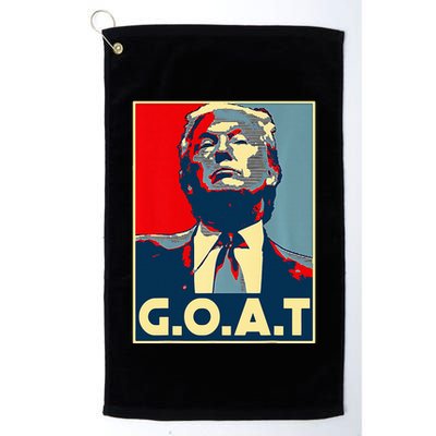 Trump G.O.A.T 2024 Election 2024 Trumps Coming Back Golf Towel