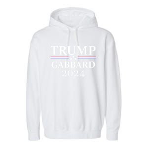 Trump Gabbard 2024 Election Protrump Supporter Cute Gift Garment-Dyed Fleece Hoodie