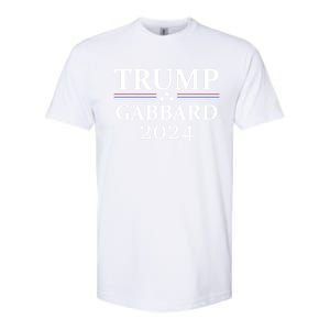 Trump Gabbard 2024 Election Protrump Supporter Cute Gift Softstyle CVC T-Shirt