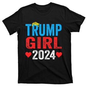 Trump Girl 2024 Shirts Cute Trump Flag T-Shirt