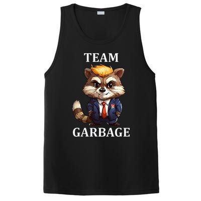 Team Garbage 2024 Racoon Donald Trump Maga PosiCharge Competitor Tank