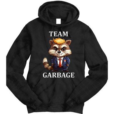 Team Garbage 2024 Racoon Donald Trump Maga Tie Dye Hoodie