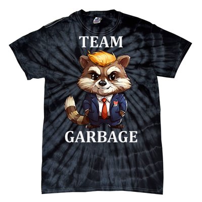 Team Garbage 2024 Racoon Donald Trump Maga Tie-Dye T-Shirt