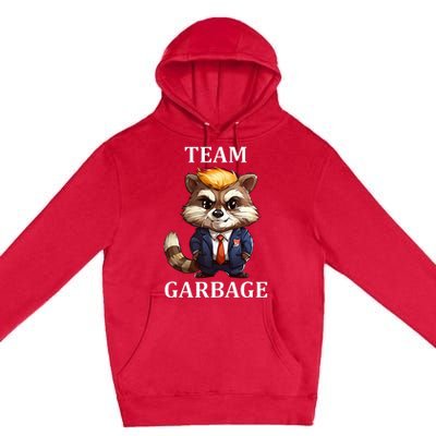 Team Garbage 2024 Racoon Donald Trump Maga Premium Pullover Hoodie