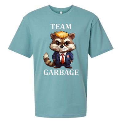 Team Garbage 2024 Racoon Donald Trump Maga Sueded Cloud Jersey T-Shirt