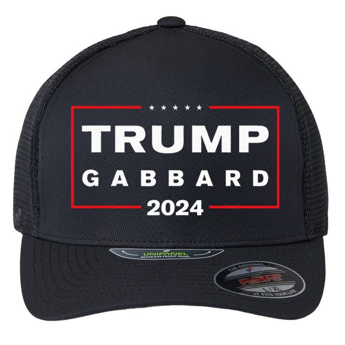 Trump Gabbard 2024 Flexfit Unipanel Trucker Cap