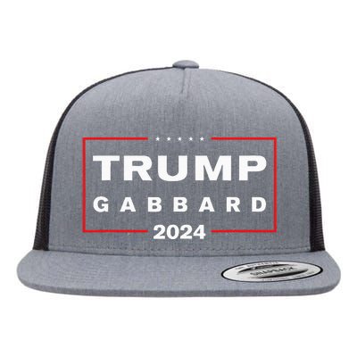 Trump Gabbard 2024 Flat Bill Trucker Hat