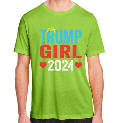 Trump Girl 2024 Shirts Cute Trump Flag Girls Kids Adult ChromaSoft Performance T-Shirt