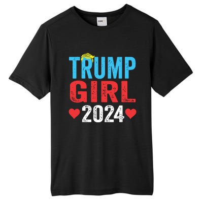 Trump Girl 2024 Shirts Cute Trump Flag Girls Kids Tall Fusion ChromaSoft Performance T-Shirt