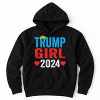 Trump Girl 2024 Cute Trump Flag Hoodie