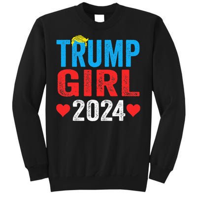 Trump Girl 2024 Cute Trump Flag Sweatshirt